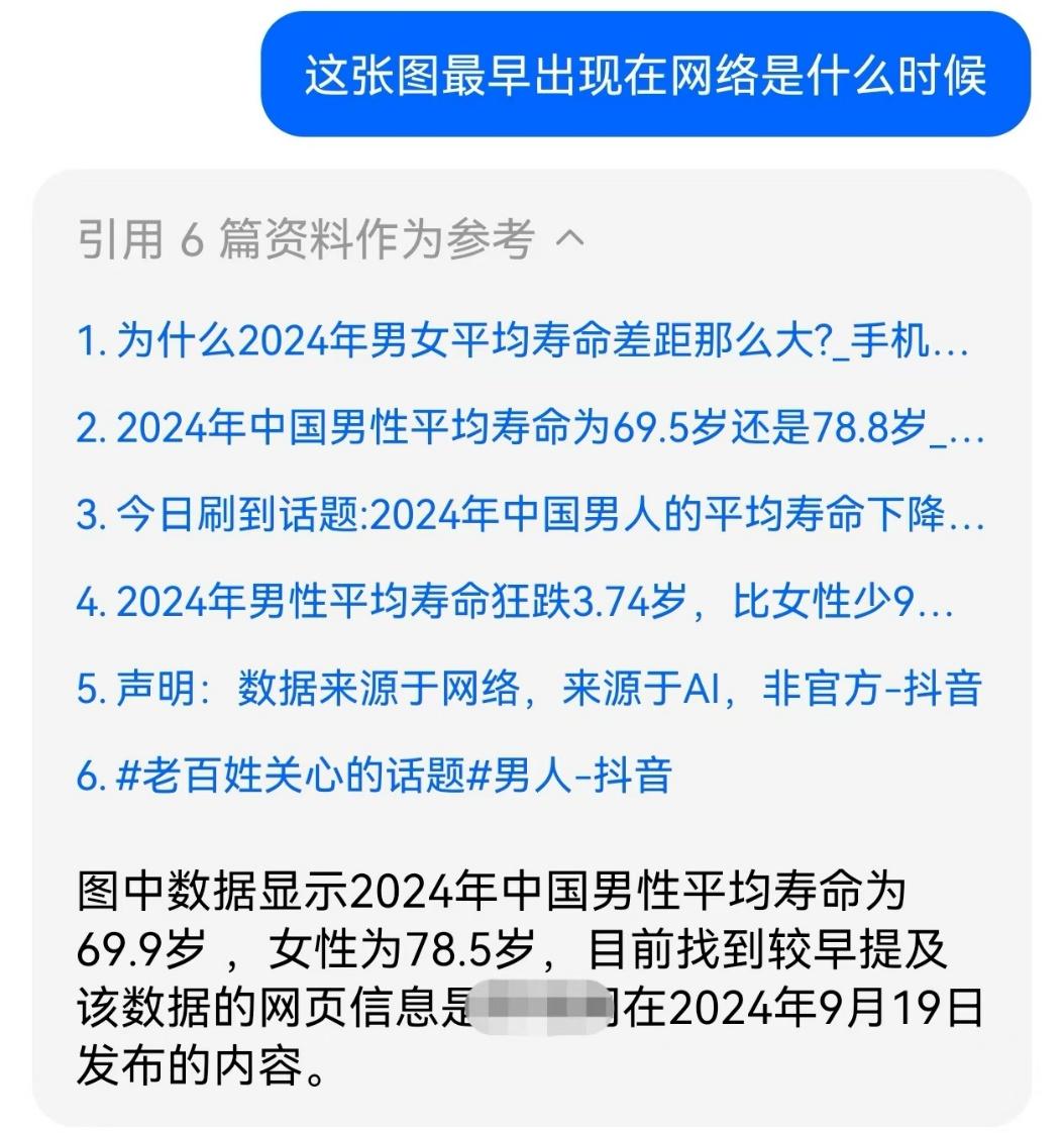 中国男性平均寿命仅699岁?这么离谱的谣言咋来的?
