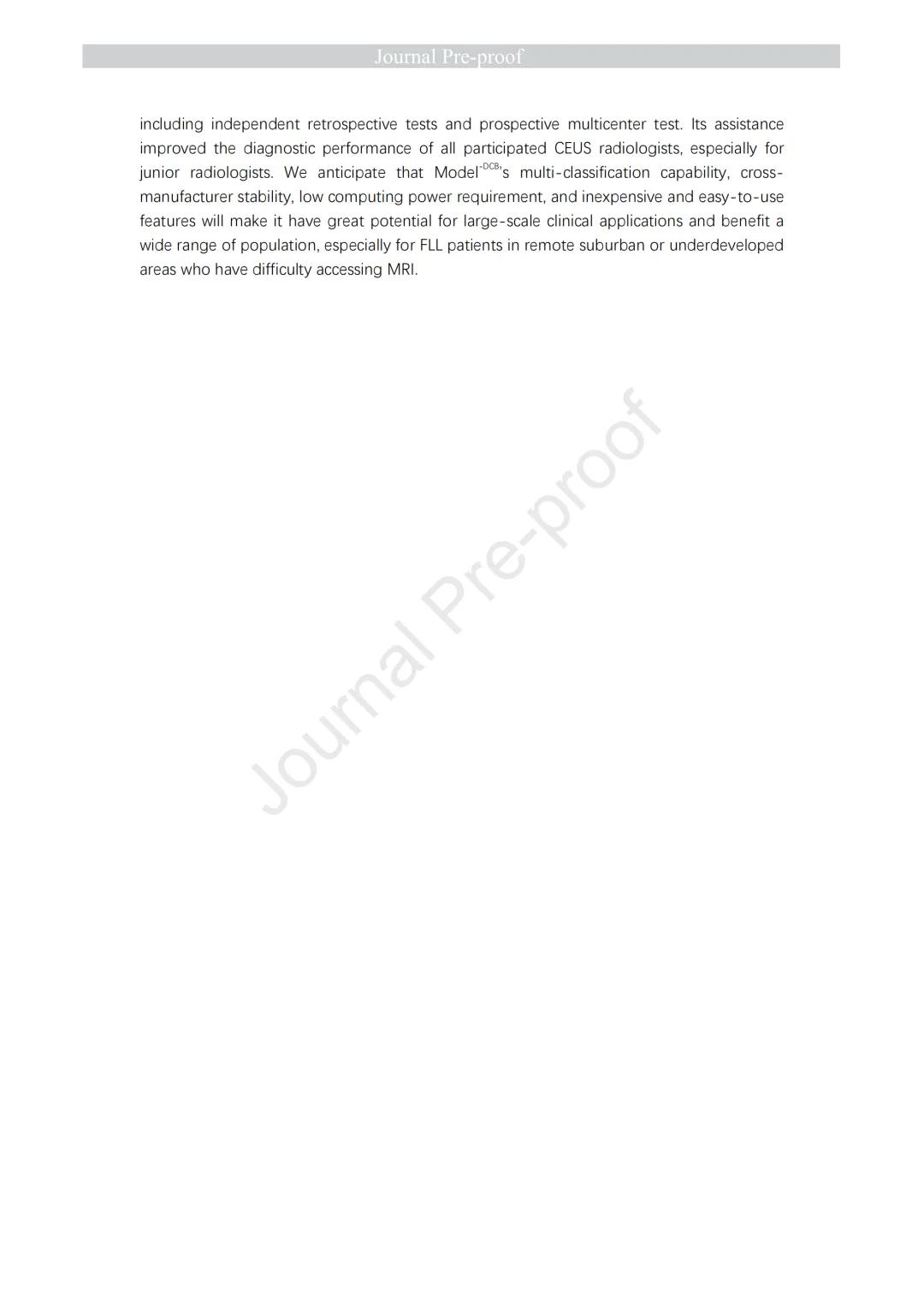 JHepatol丨基于超声造影的肝脏局灶性病变多分类诊断智能模型